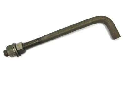 ACIER CARBONE — TIGE D’ANCRAGE CINTRÉE À 90°, CLASSE 8.8, M16 × 350 MM, AVEC ÉCROU