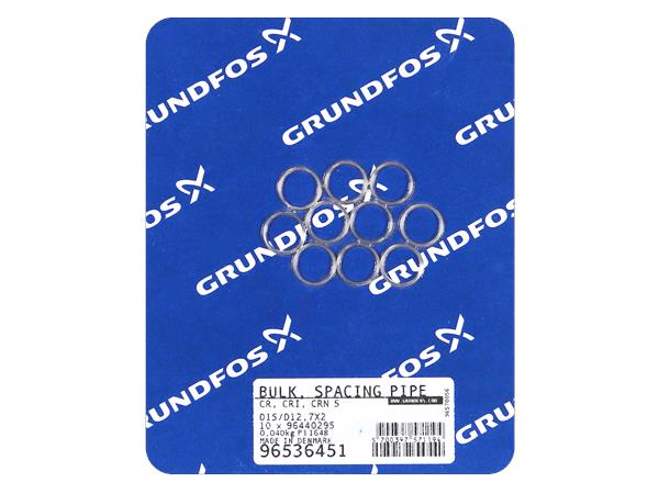 ACCESSORIES FOR GRUNDFOS PUMPS CR (BULK, QUANTITY 10 PCS): SPACING PIPE 2 MM PN 96536451