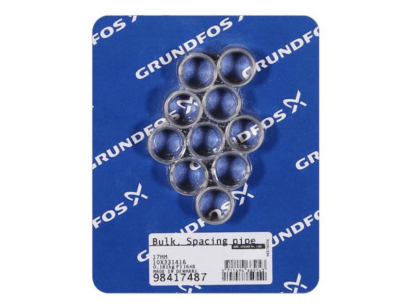 ACCESSORIES FOR GRUNDFOS PUMPS MTR-CRN (BULK, QUANTITY 10 PCS): SPACING PIPE 17 MM PN 98417487