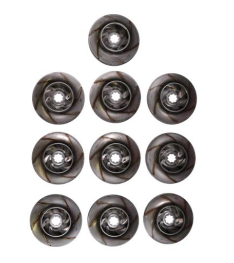 [PMP GRF 96538798] ACCESSOIRES POUR POMPES GRUNDFOS CR15 (GROUPAGE, QUANTITÉ 10 PCS): ROUE DE POMPE PN 96538798
