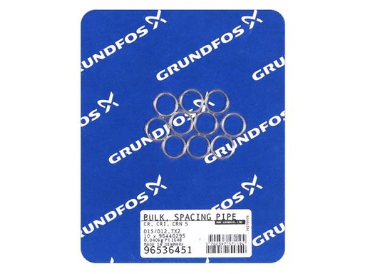 [PMP GRF 96536451] ACCESSORIES FOR GRUNDFOS PUMPS CR (BULK, QUANTITY 10 PCS): SPACING PIPE 2 MM PN 96536451