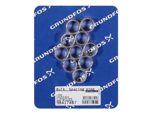 [PMP GRF 331416] ACCESSORIES FOR GRUNDFOS PUMPS MTR-CRN (BULK, QUANTITY 10 PCS): SPACING PIPE 17 MM PN 98417487